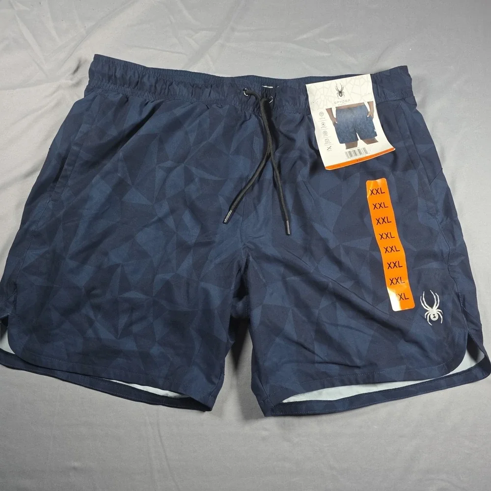 Spyder Men's Swim Shorts, Dark Blue, Size XXL NWT